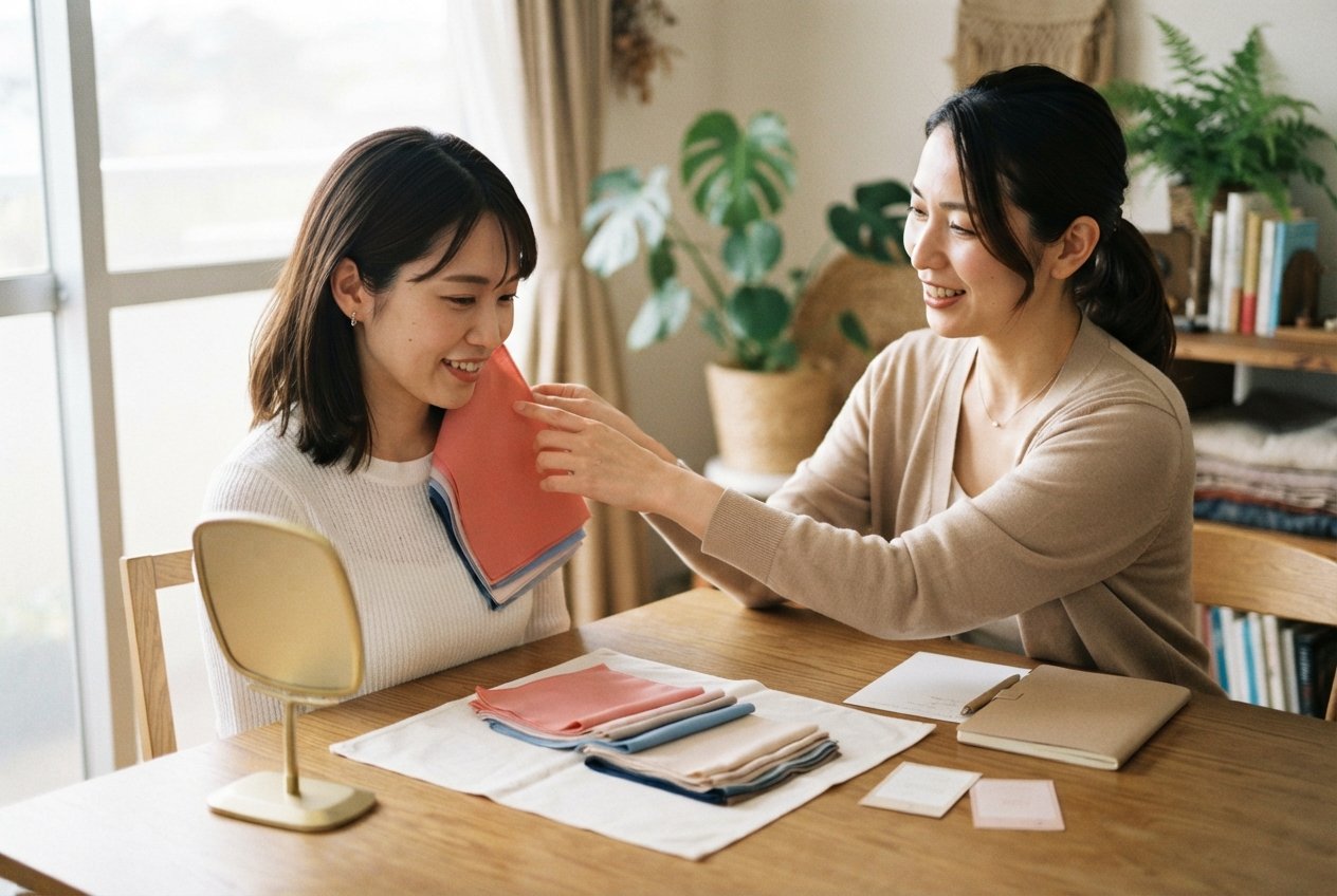 色の診断と組み合わせるのイメージ